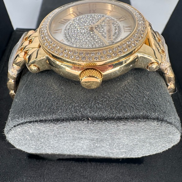 BRAND NEW SAKS FIFTH AVENUE CRYSTAL ENCRUSTED WATCH - Picture 3 of 5